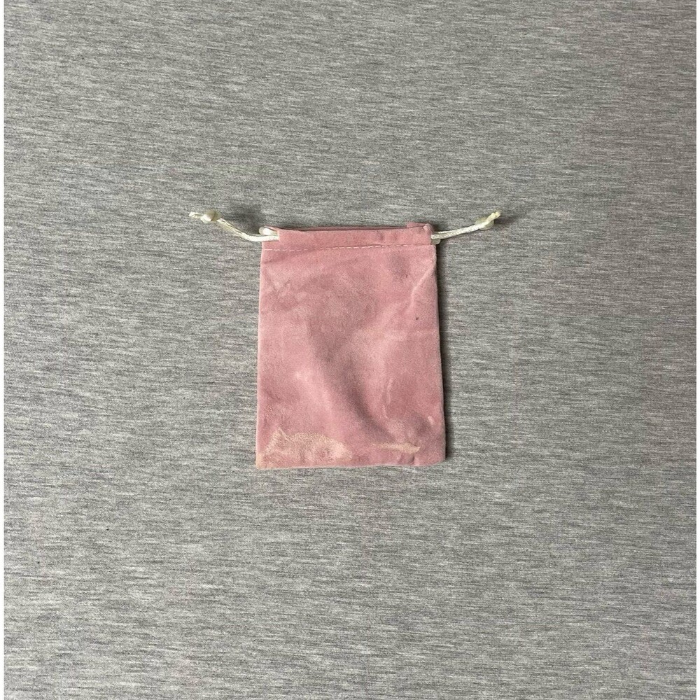 Macy’s Small Dust Pink Velour Gift Pouch Bag 4.5”x3.5”